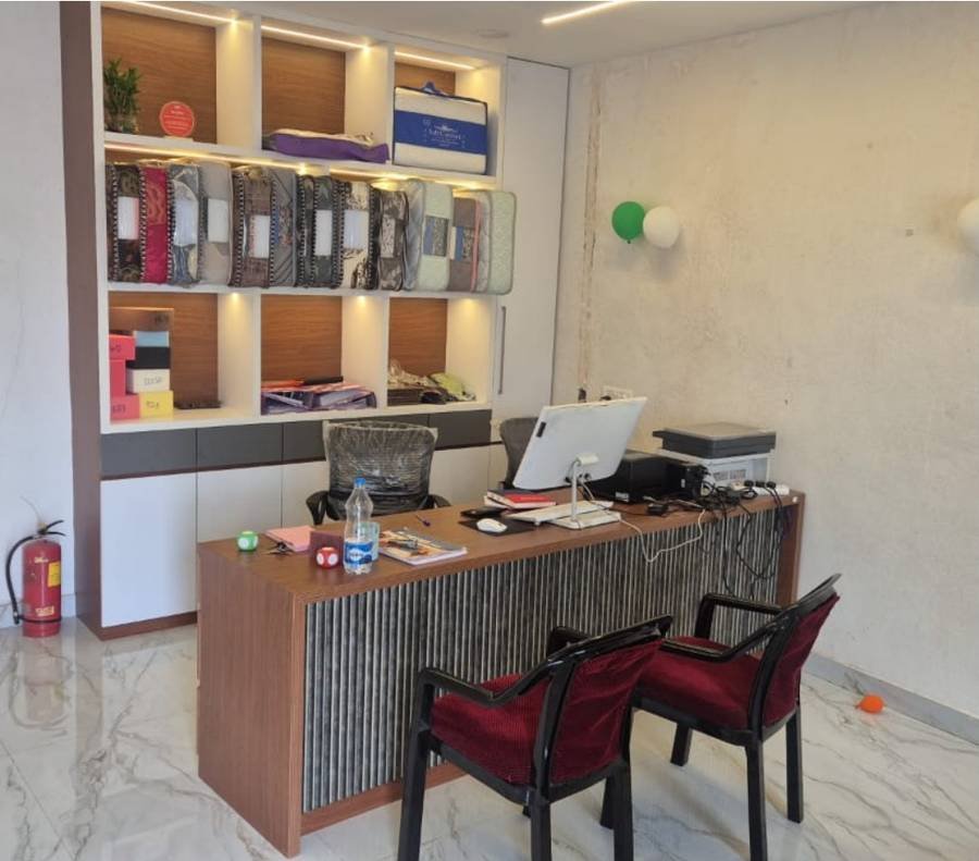 Ambika Mattresses showroom and office in Kondhwa, Pune